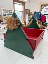 Load image into Gallery viewer, Vintage Christmas Tote with Rope