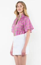 Load image into Gallery viewer, THML Purple Flower Print Top