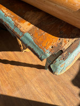 Load image into Gallery viewer, Vintage Chippy Aqua Table