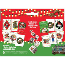 Load image into Gallery viewer, Christmas Vacation 2 pack playing cards and dice set