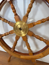 Load image into Gallery viewer, Vintage Wooden Ship Wheel