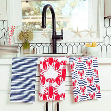 Load image into Gallery viewer, Lobster Kitchen Towels S/3