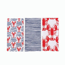 Load image into Gallery viewer, Lobster Kitchen Towels S/3
