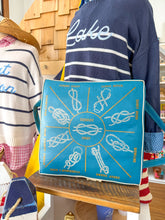 Load image into Gallery viewer, Vintage Life Preserver Boat Cushion- Knots