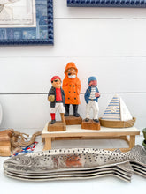Load image into Gallery viewer, Vintage Wood Carved Sailors