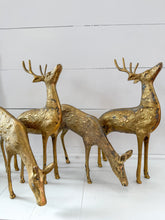 Load image into Gallery viewer, Vintage Large Brass Reindeer