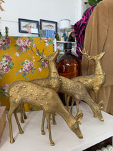 Load image into Gallery viewer, Vintage Large Brass Reindeer
