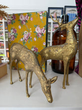 Load image into Gallery viewer, Vintage Large Brass Reindeer