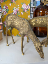 Load image into Gallery viewer, Vintage Large Brass Reindeer