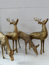 Load image into Gallery viewer, Vintage Large Brass Reindeer