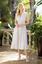 Load image into Gallery viewer, The Sadie- Sleeveless Striped Floral Pattern Dress THML