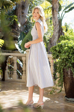 Load image into Gallery viewer, The Sadie- Sleeveless Striped Floral Pattern Dress THML