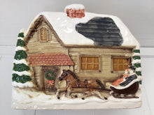 Load image into Gallery viewer, Vintage Christmas Horse and Sleigh Napkin Holder