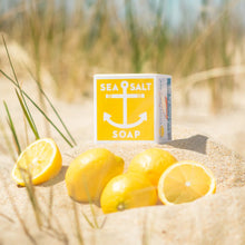 Load image into Gallery viewer, Sea Salt Lemon Bar Soap