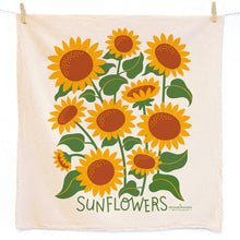 Load image into Gallery viewer, Sunflowers dish towel