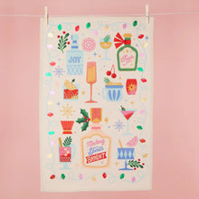 Load image into Gallery viewer, Making Spirits Bright Dish Towel