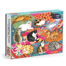 Load image into Gallery viewer, Lounging Cats 1000 Piece Puzzle