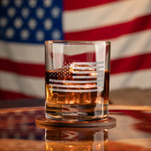 Load image into Gallery viewer, American Flag old fashioned glass