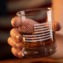 Load image into Gallery viewer, American Flag old fashioned glass