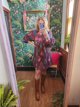 Load image into Gallery viewer, Mixed floral print shift dress