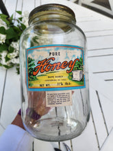 Load image into Gallery viewer, Vintage Glass Honey Jar