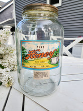 Load image into Gallery viewer, Vintage Glass Honey Jar