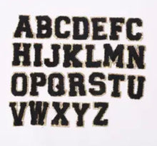 Load image into Gallery viewer, Varsity letters- black