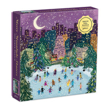 Load image into Gallery viewer, Merry Moonlight Skaters 500 Piece Foil Jigsaw Puzzle