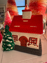 Load image into Gallery viewer, Vintage Ceramic Red Roof House
