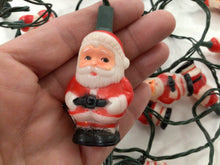 Load image into Gallery viewer, Vintage mini blow mold Santa lights
