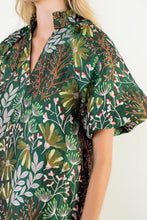 Load image into Gallery viewer, The Flora- Green Botanical Dress THML
