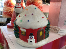 Load image into Gallery viewer, Vintage Santa light up house
