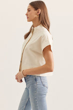 Load image into Gallery viewer, Entro Linen Top- Navy or Natural Linen
