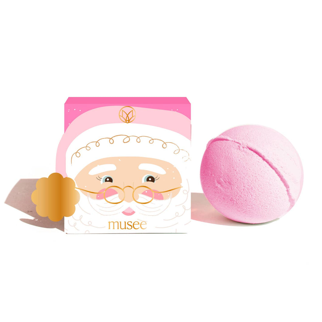 Musee Pink Santa Bath Bomb