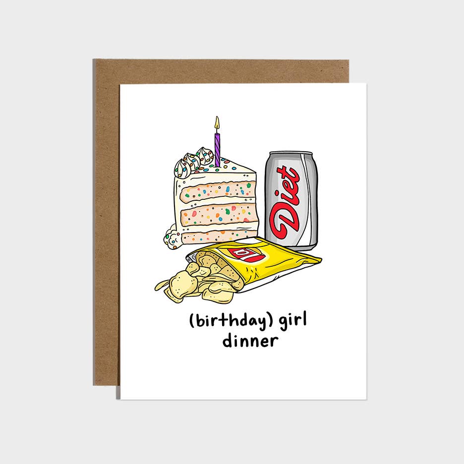Birthday Girl Dinner- Diet Coke card