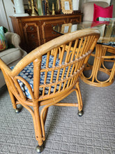 Load image into Gallery viewer, Vintage bamboo table and chairs set
