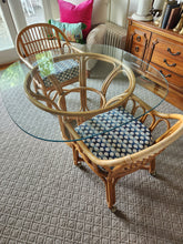 Load image into Gallery viewer, Vintage bamboo table and chairs set
