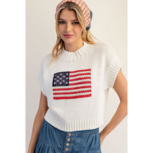 Load image into Gallery viewer, American Flag Sweater Top
