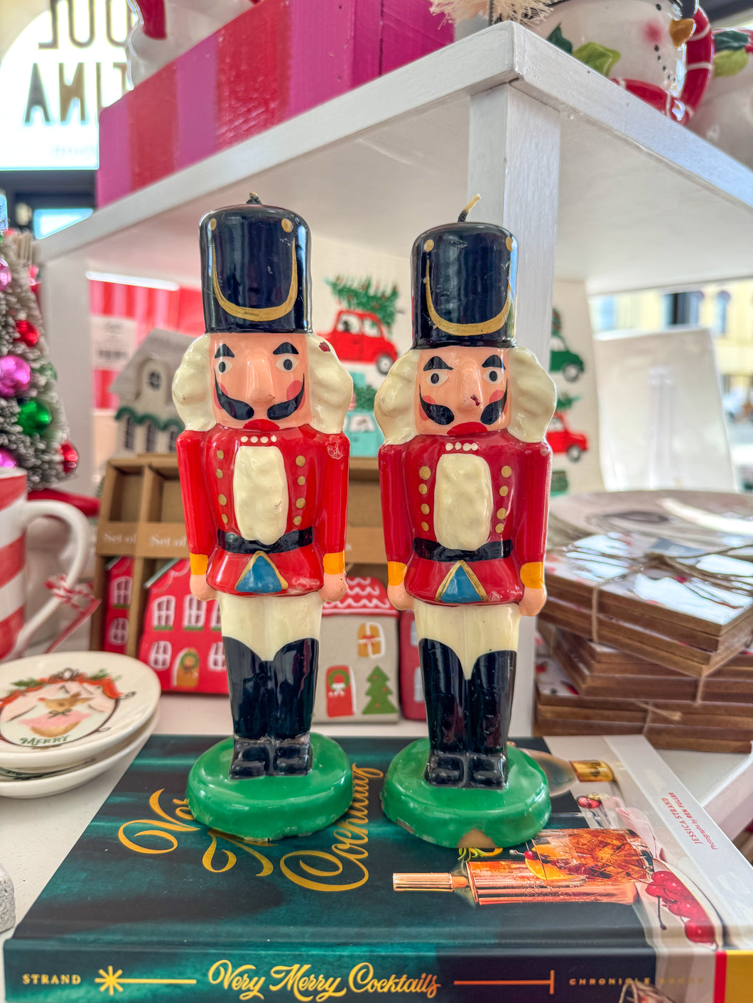 Vintage Nutcracker Candles S/2
