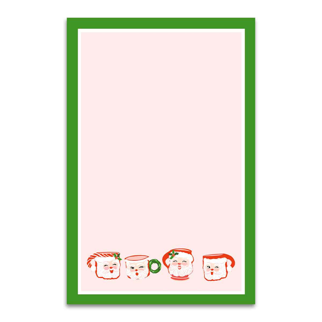 Santa Mug Holiday Christmas notepad- coming soon!