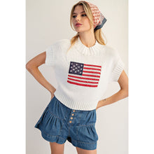 Load image into Gallery viewer, American Flag Sweater Top
