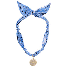 Load image into Gallery viewer, Scarf necklace with charm
