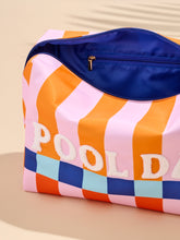 Load image into Gallery viewer, Pool Day oversized Zip Pouch

