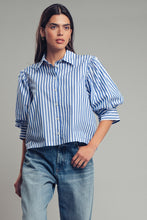 Load image into Gallery viewer, Western Stripe Button Down Blouse
