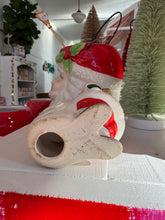 Load image into Gallery viewer, Vintage mini Santa Candle Holder
