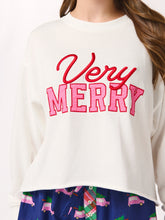 Load image into Gallery viewer, Very Merry lounge sweatshirt
