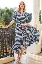 Load image into Gallery viewer, THML Blue Striped Dress
