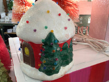 Load image into Gallery viewer, Vintage Santa light up house
