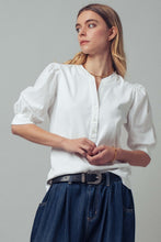 Load image into Gallery viewer, Puff Sleeve Henley Top
