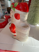 Load image into Gallery viewer, Vintage mini Santa Candle Holder
